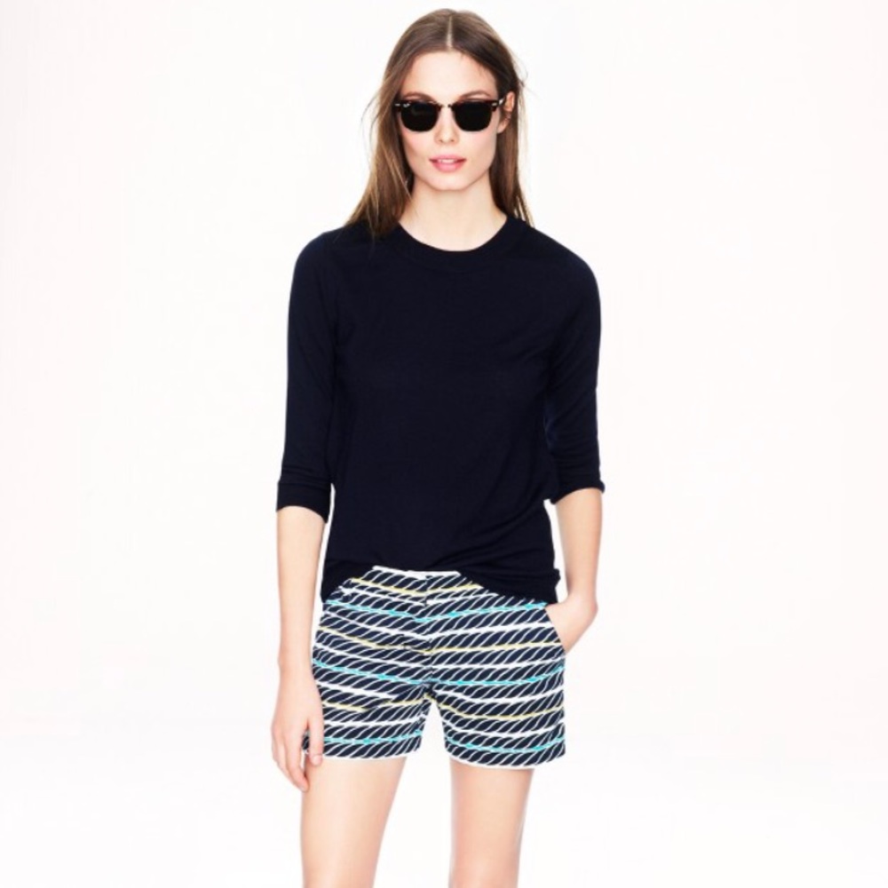 J. Crew Twisted-Stripe Chino Shorts